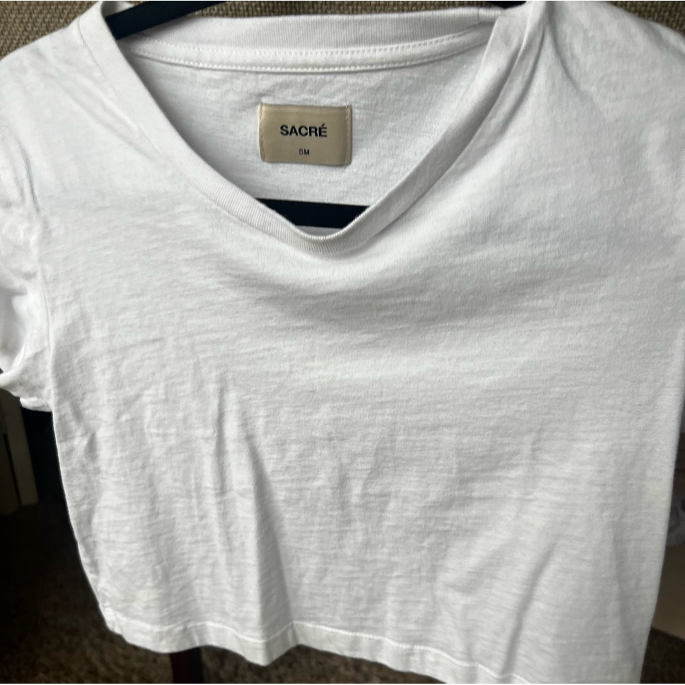 White Sacré Crop Top - Size S